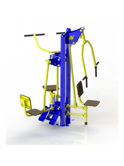 Спортивний вуличний тренажер "Тяга зверху-Жим від грудей-Жим горизонтальний"